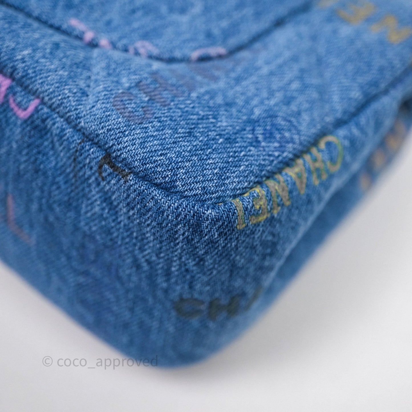 Chanel Quilted Small Denim Mood Flap Blue Multicolor