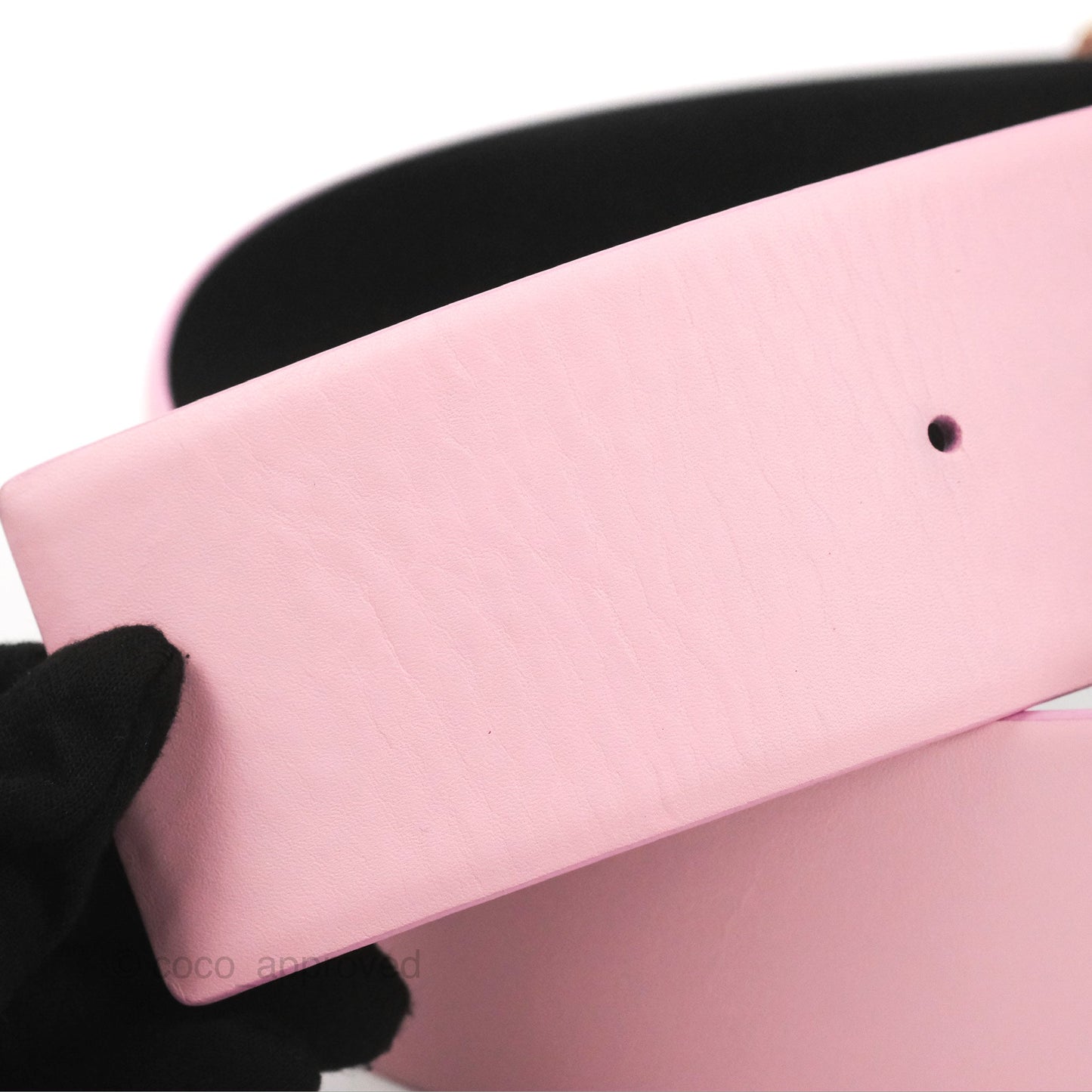 Chanel Woven Chain Buckle Belt Pink 19C