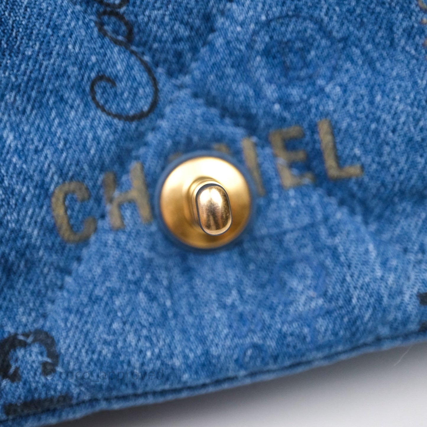 Chanel Quilted Small Denim Mood Flap Blue Multicolor