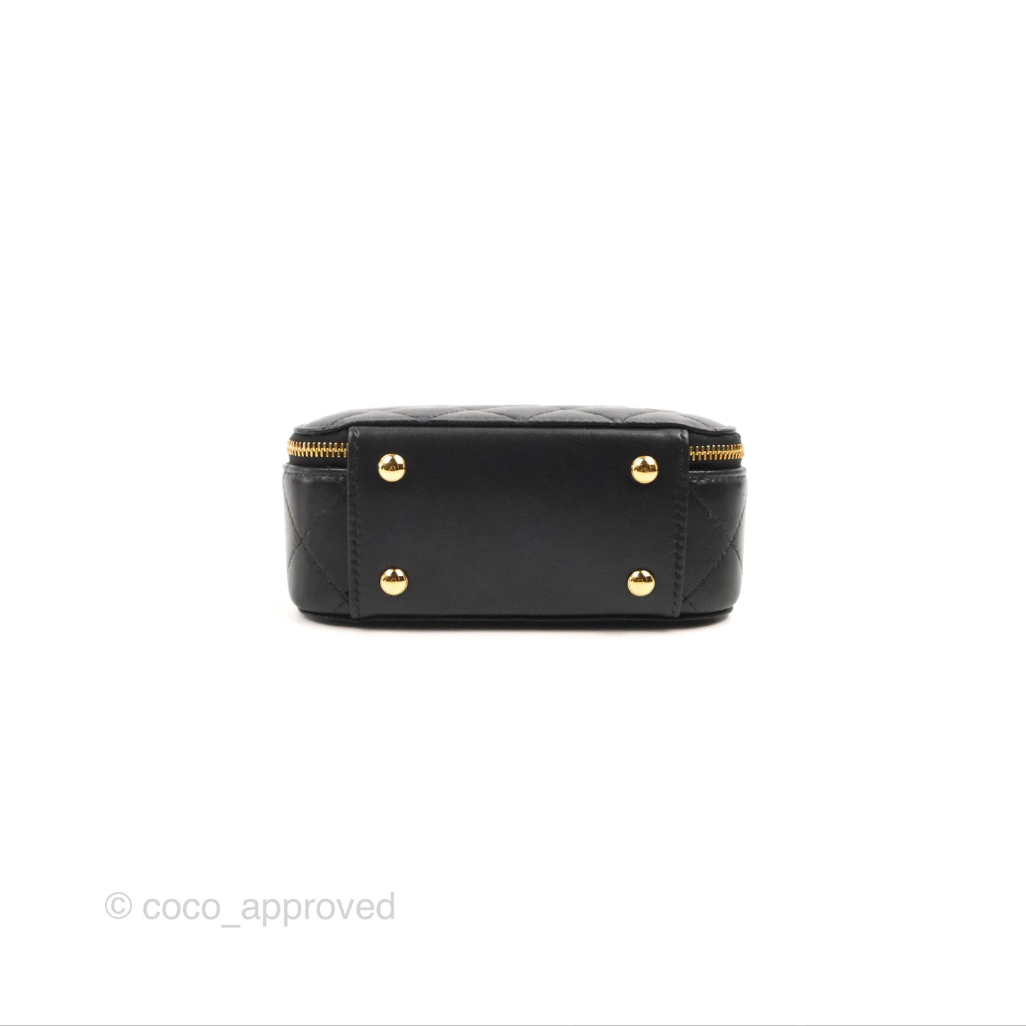 Chanel Small Clutch With Chain Black Lambskin Gold Hardware 23C