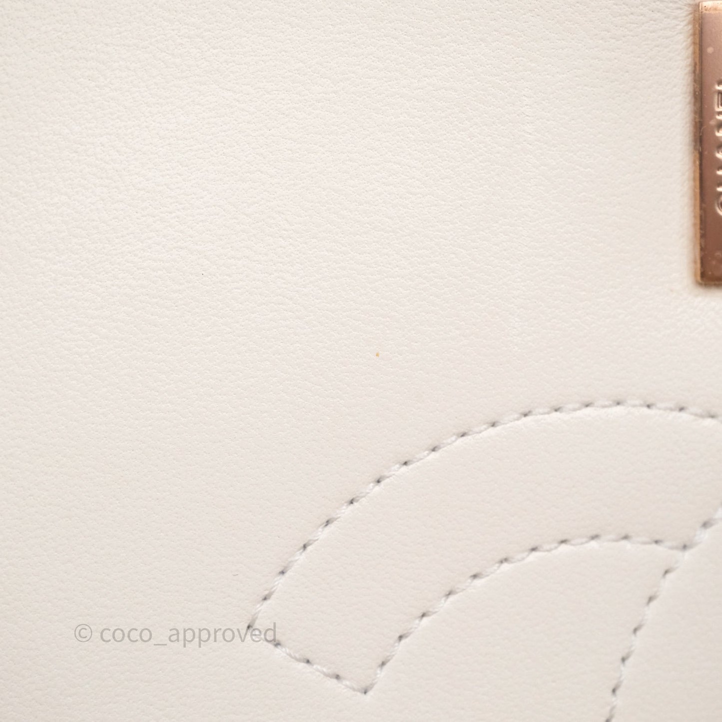 Chanel Small Trendy CC Ivory White Lambskin Rose Gold Hardware