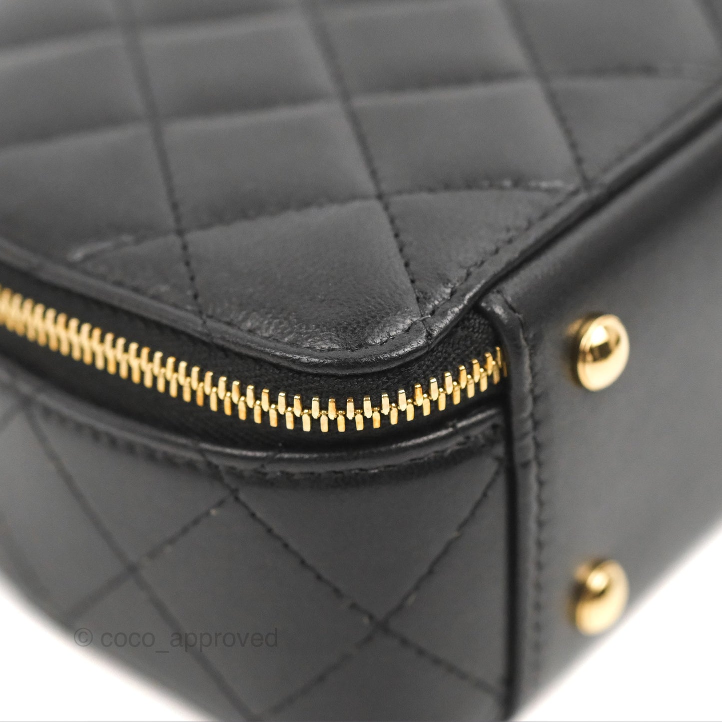 Chanel Small Clutch With Chain Black Lambskin Gold Hardware 23C