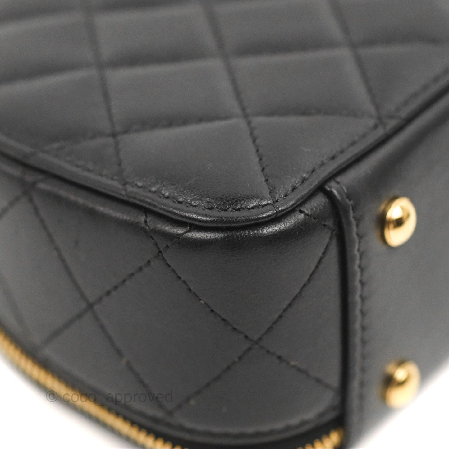 Chanel Small Clutch With Chain Black Lambskin Gold Hardware 23C