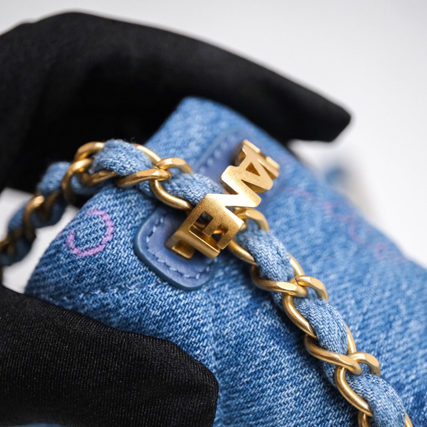 Chanel Quilted Small Denim Mood Flap Blue Multicolor