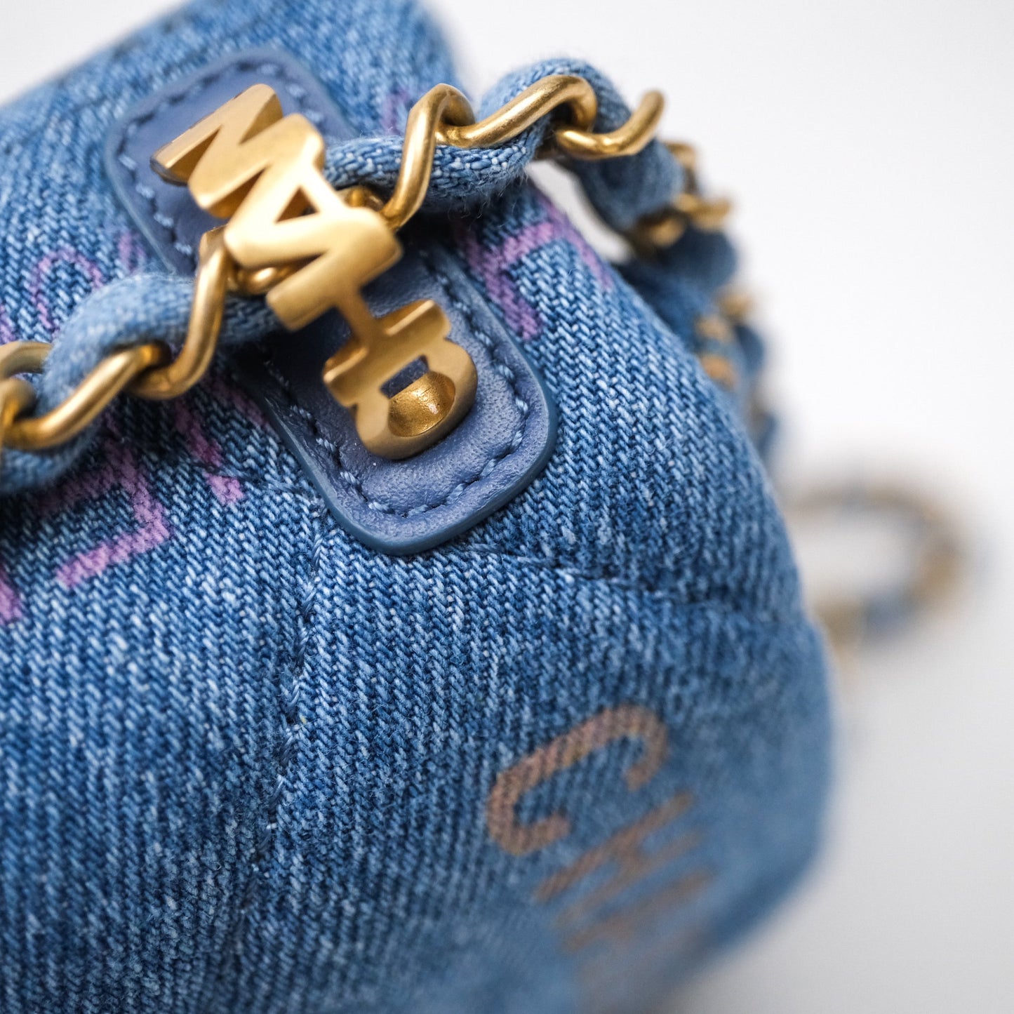 Chanel Quilted Small Denim Mood Flap Blue Multicolor