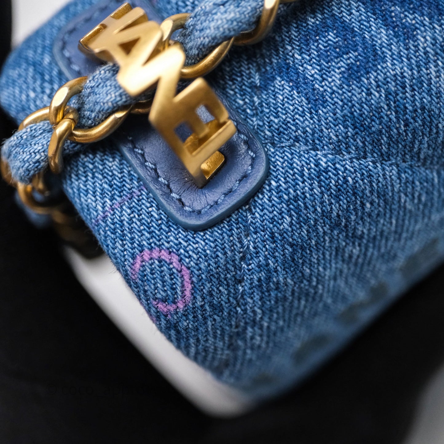 Chanel Quilted Small Denim Mood Flap Blue Multicolor