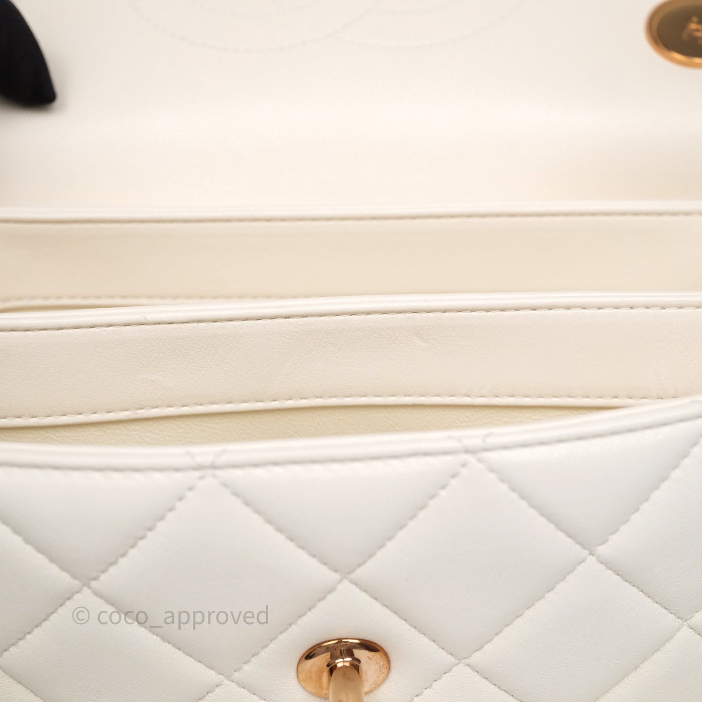 Chanel Small Trendy CC Ivory White Lambskin Rose Gold Hardware