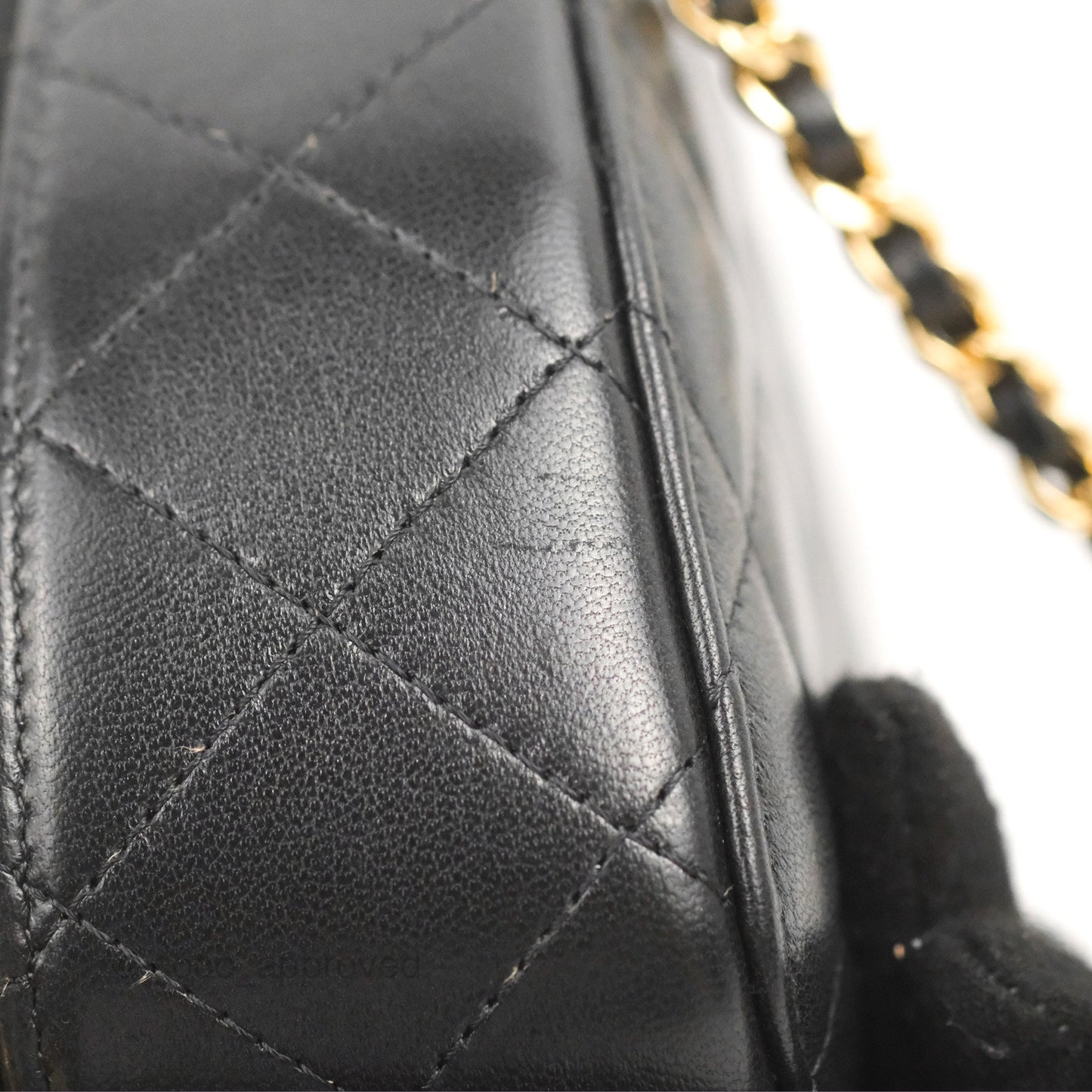 Chanel Small Clutch With Chain Black Lambskin Gold Hardware 23C