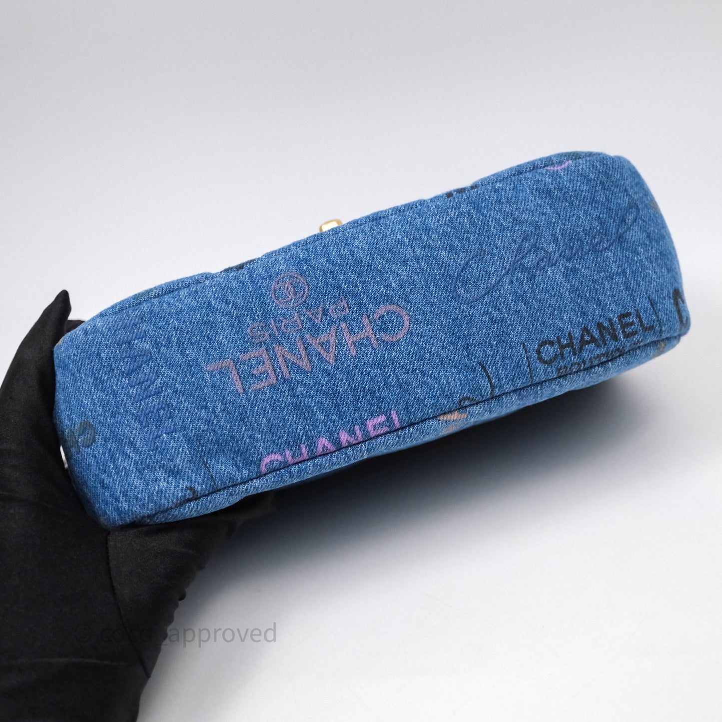 Chanel Quilted Small Denim Mood Flap Blue Multicolor