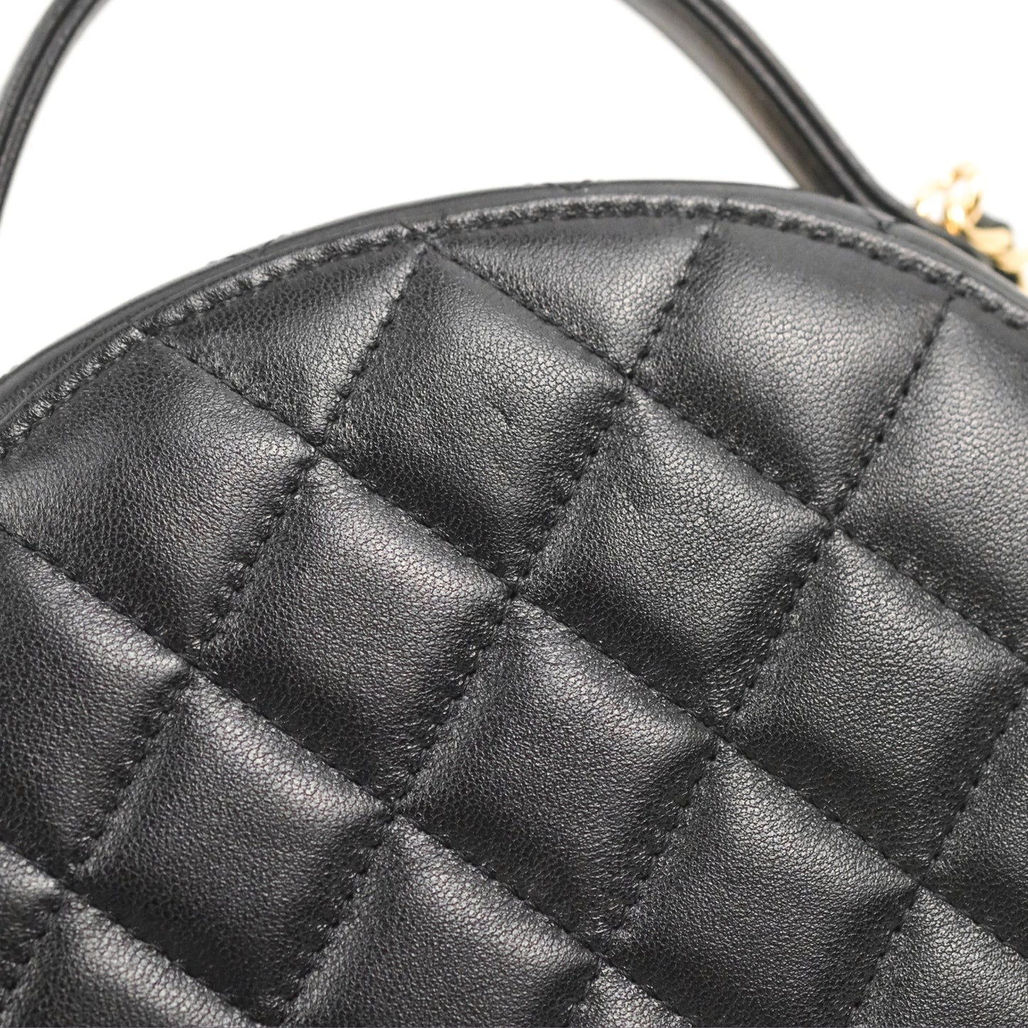 Chanel Small Clutch With Chain Black Lambskin Gold Hardware 23C