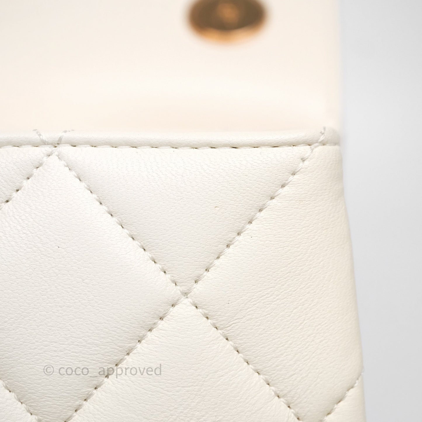 Chanel Small Trendy CC Ivory White Lambskin Rose Gold Hardware