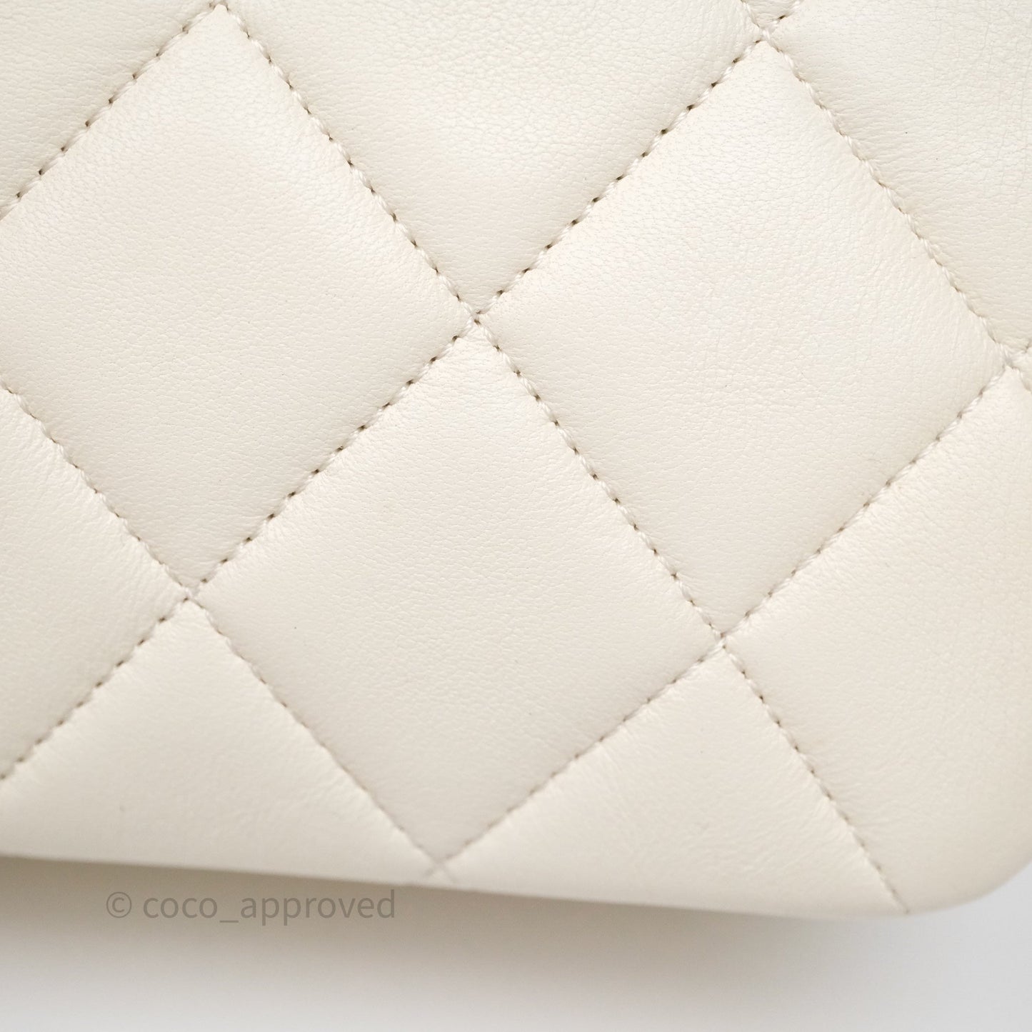 Chanel Small Trendy CC Ivory White Lambskin Rose Gold Hardware