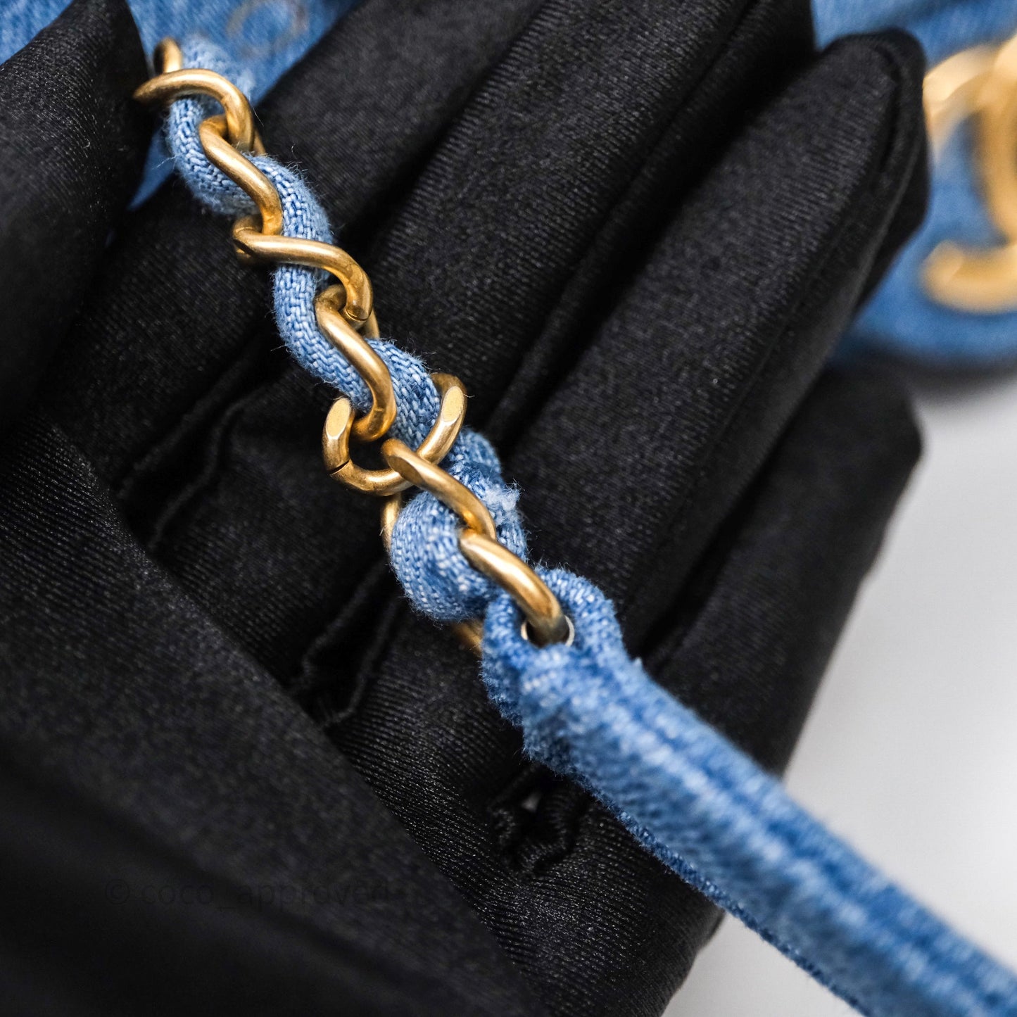 Chanel Quilted Small Denim Mood Flap Blue Multicolor