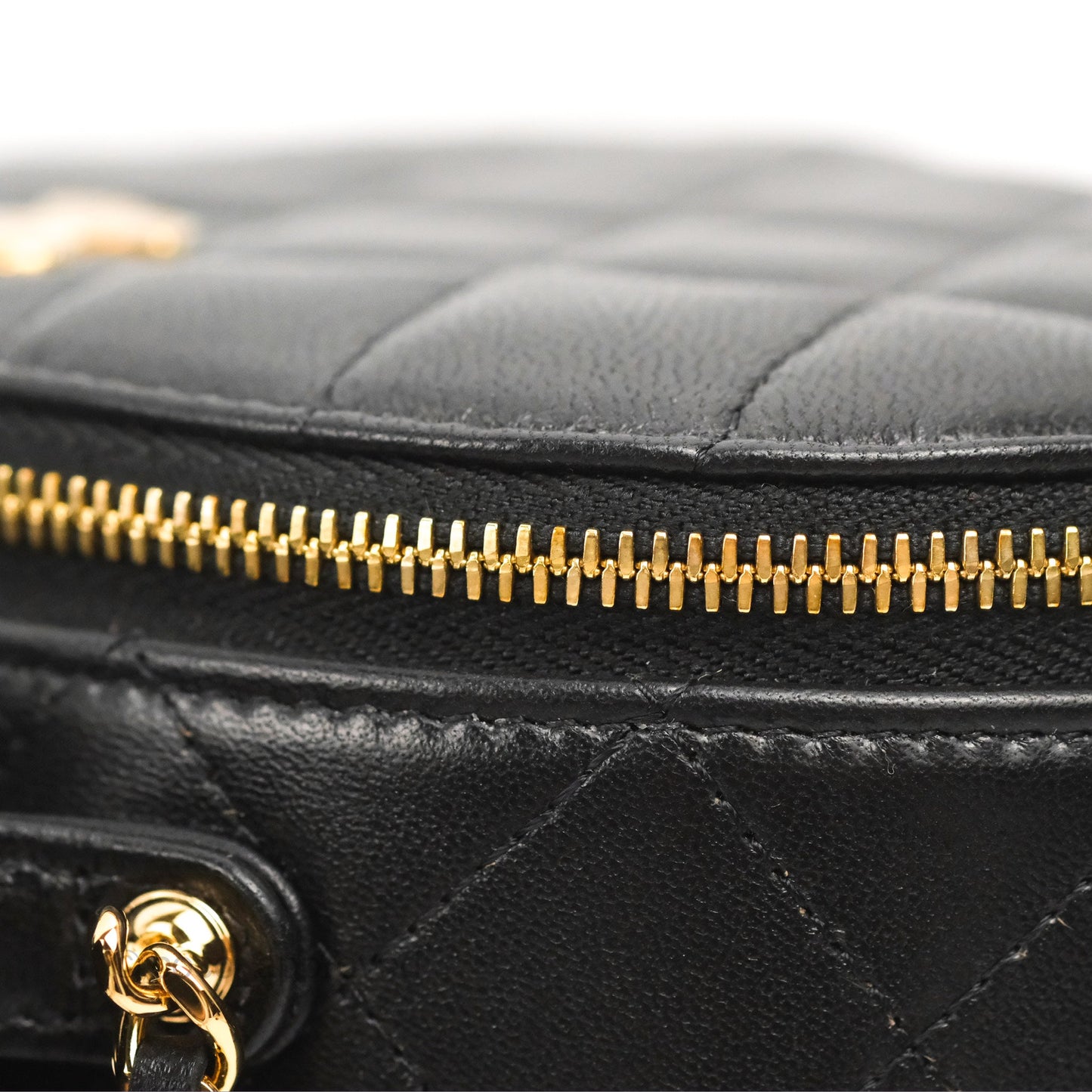 Chanel Small Clutch With Chain Black Lambskin Gold Hardware 23C