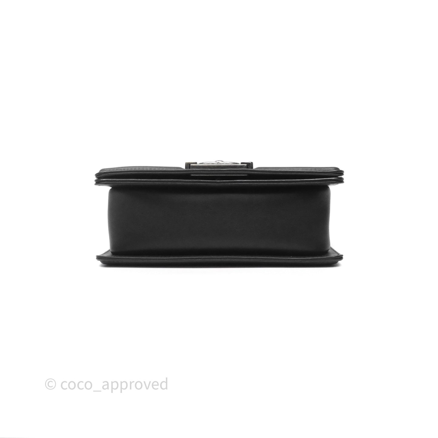 Chanel Small Boy Black Lambskin Ruthenium Hardware