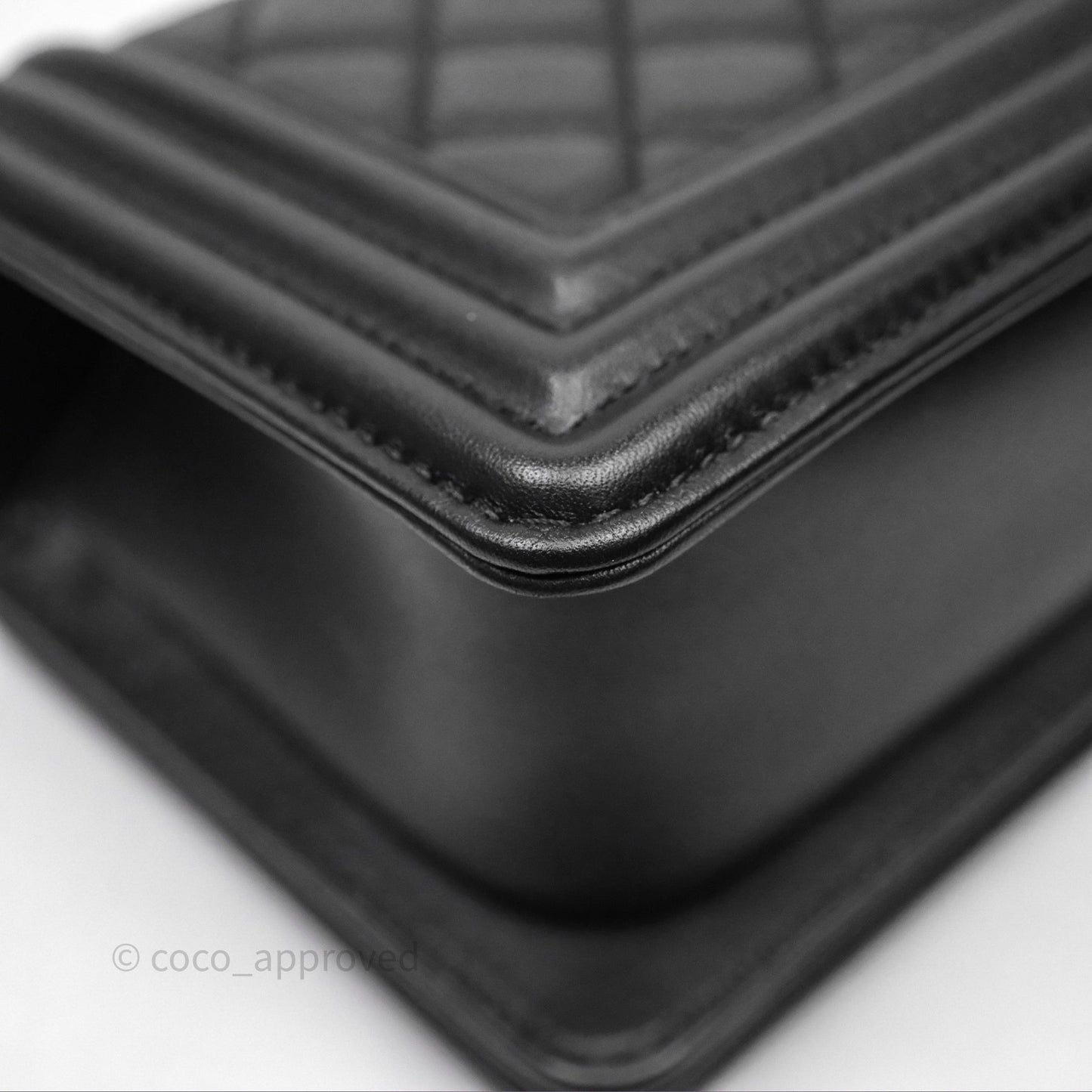 Chanel Small Boy Black Lambskin Ruthenium Hardware