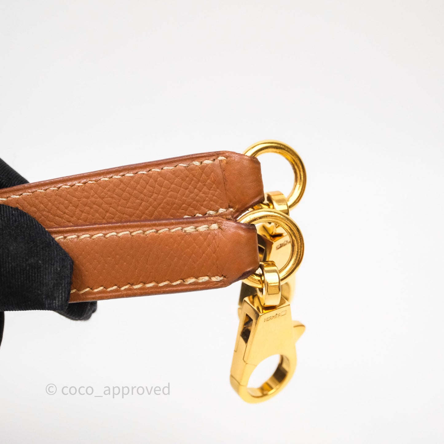 Hermès Kelly 28 Sellier Gold Courchevel Gold Hardware