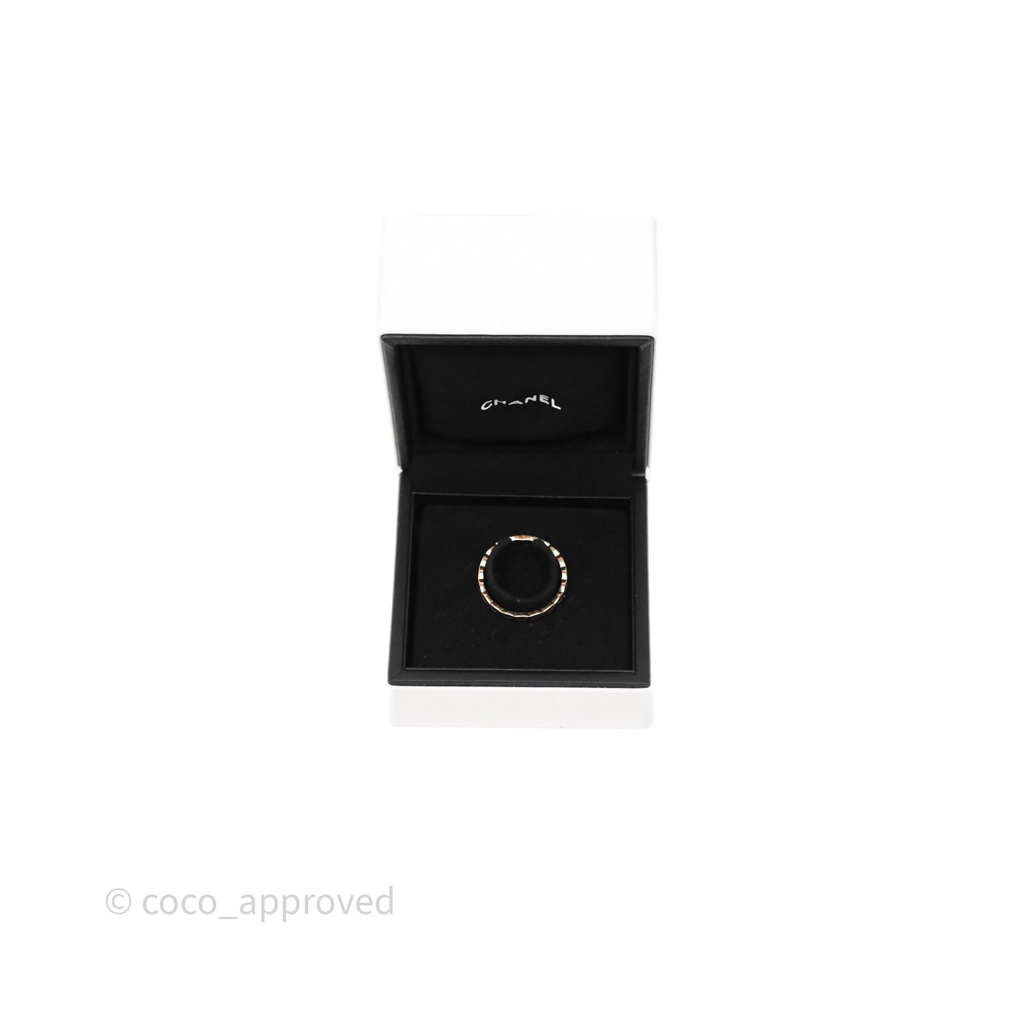 Chanel Coco Crush Ring 18K Beige Gold Size 57
