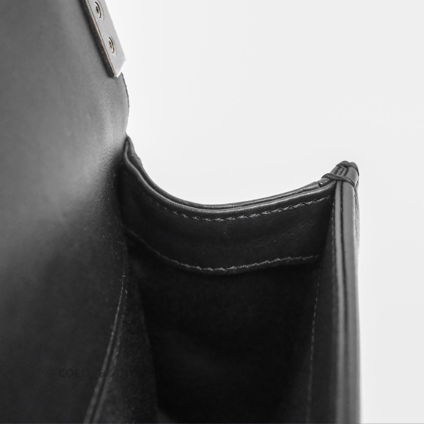 Chanel Small Boy Black Lambskin Ruthenium Hardware