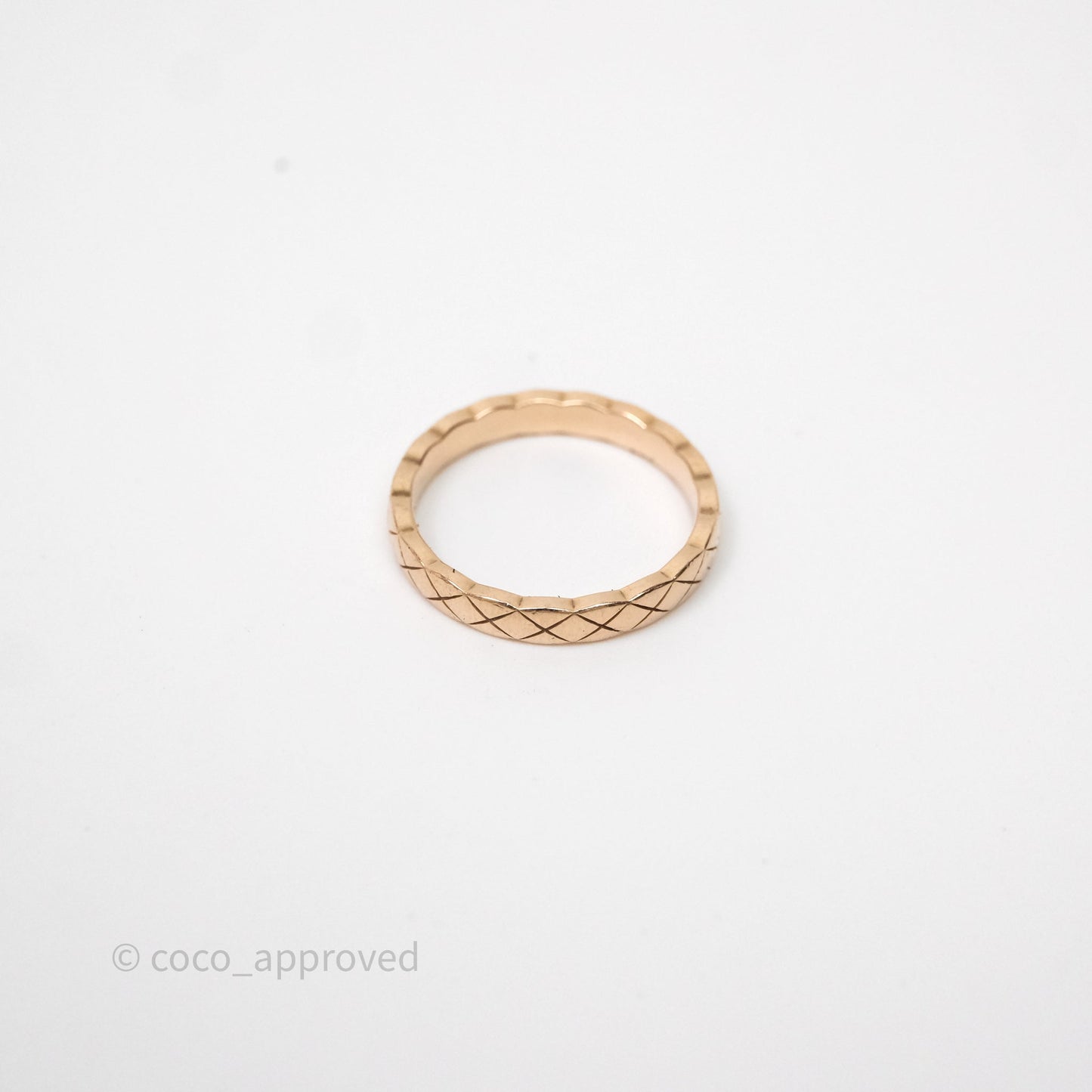 Chanel Coco Crush Ring 18K Beige Gold Size 57