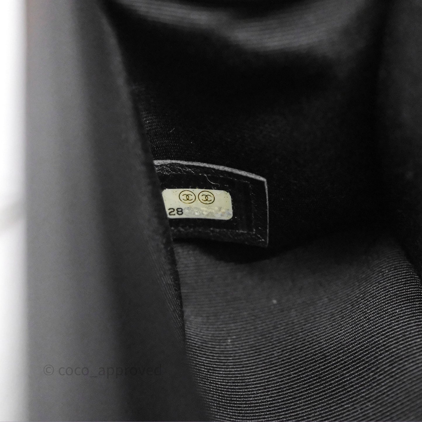Chanel Small Boy Black Lambskin Ruthenium Hardware