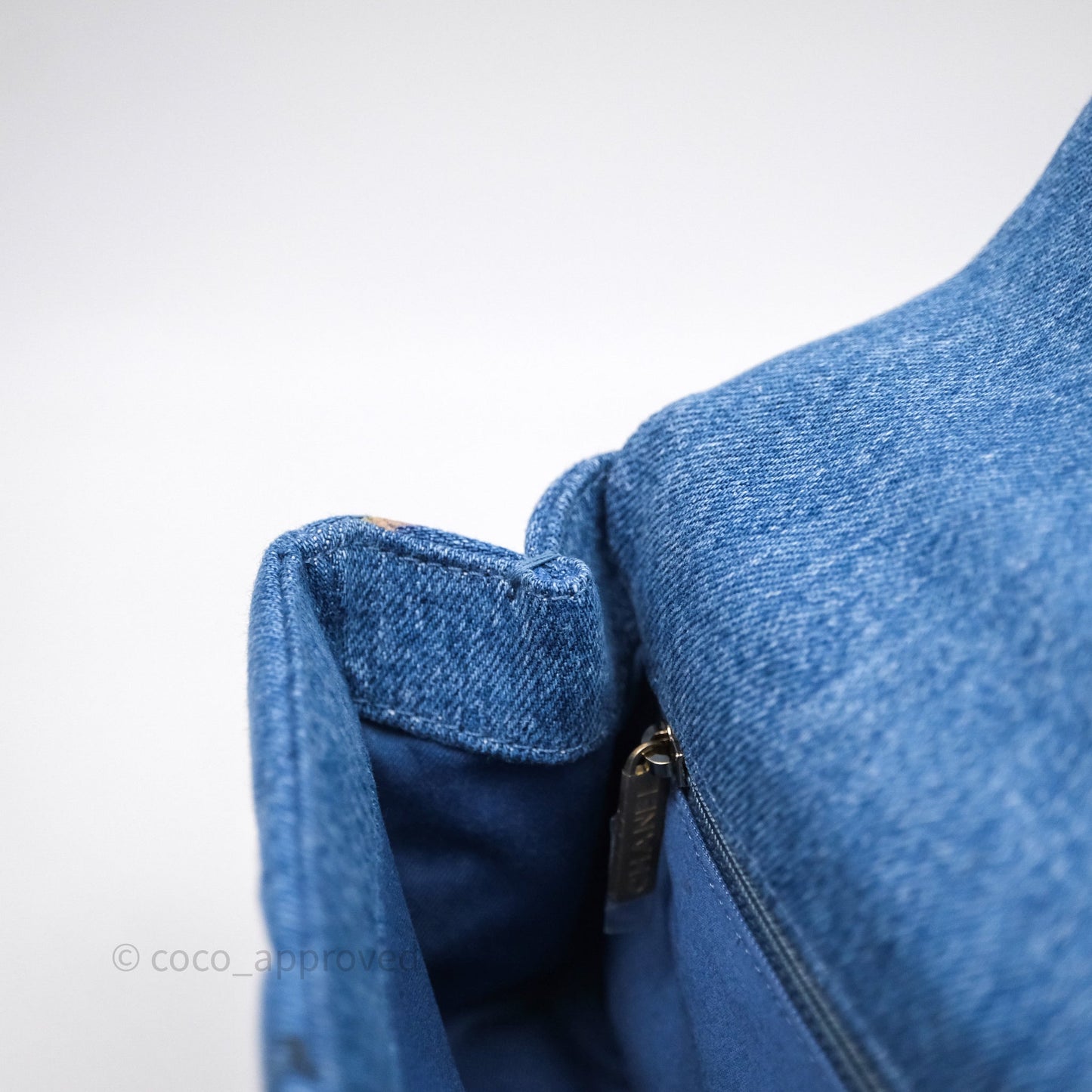 Chanel Quilted Small Denim Mood Flap Blue Multicolor