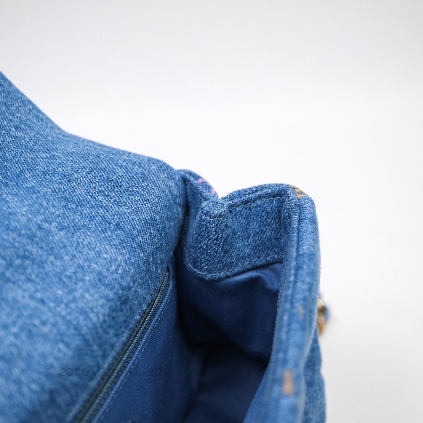 Chanel Quilted Small Denim Mood Flap Blue Multicolor