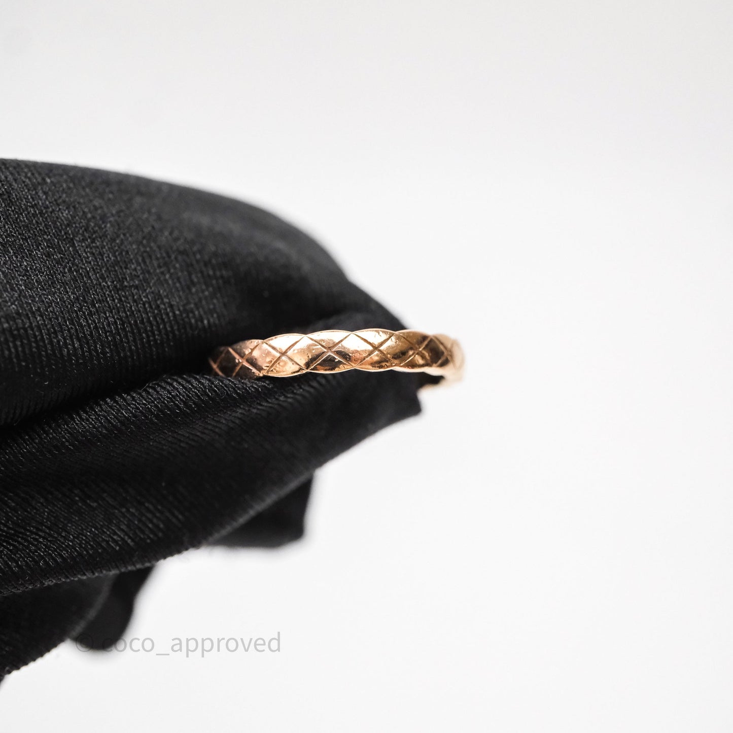 Chanel Coco Crush Ring 18K Beige Gold Size 57