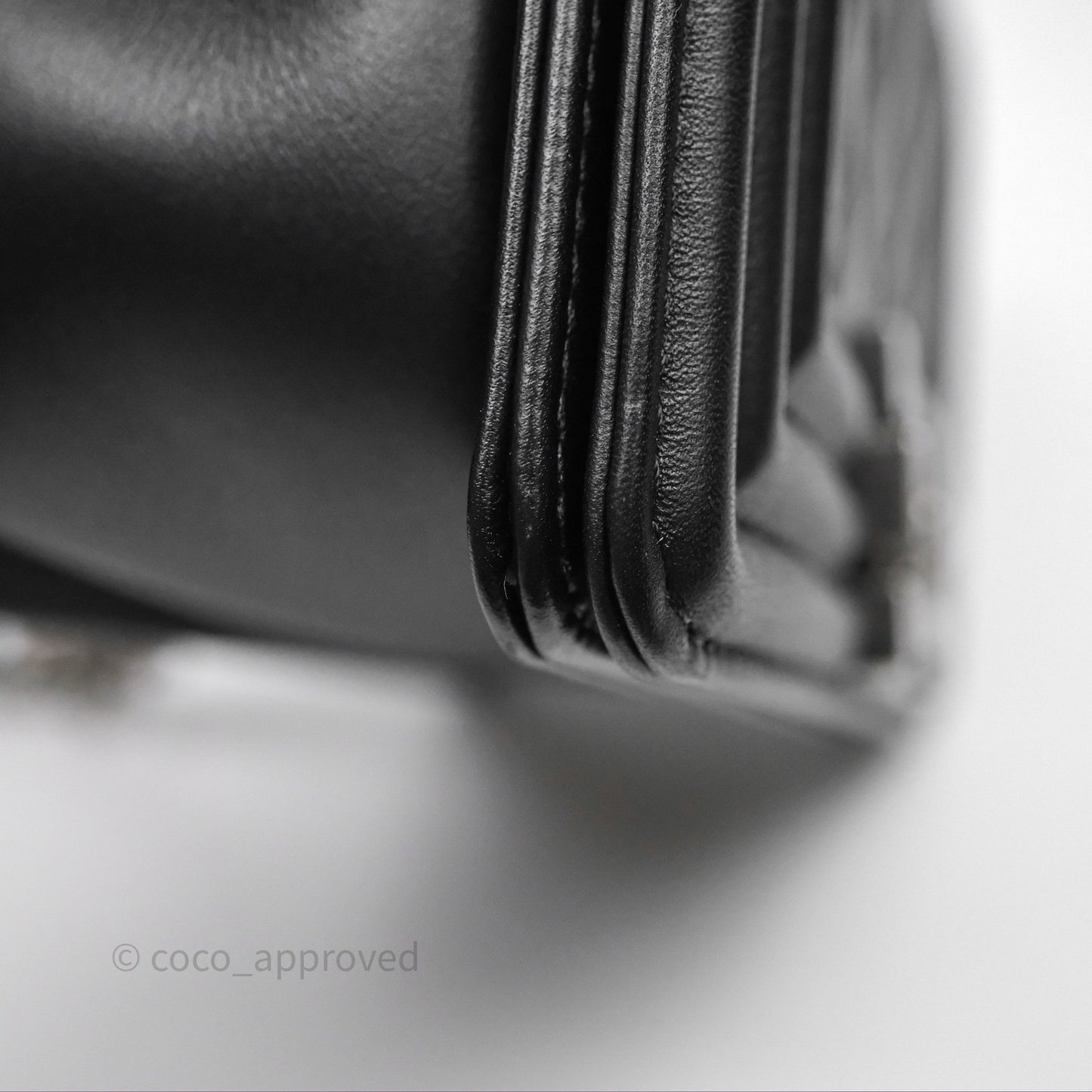 Chanel Small Boy Black Lambskin Ruthenium Hardware