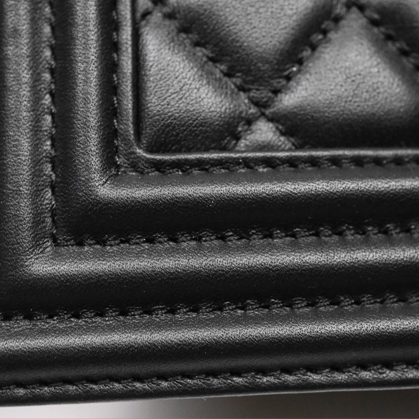 Chanel Small Boy Black Lambskin Ruthenium Hardware