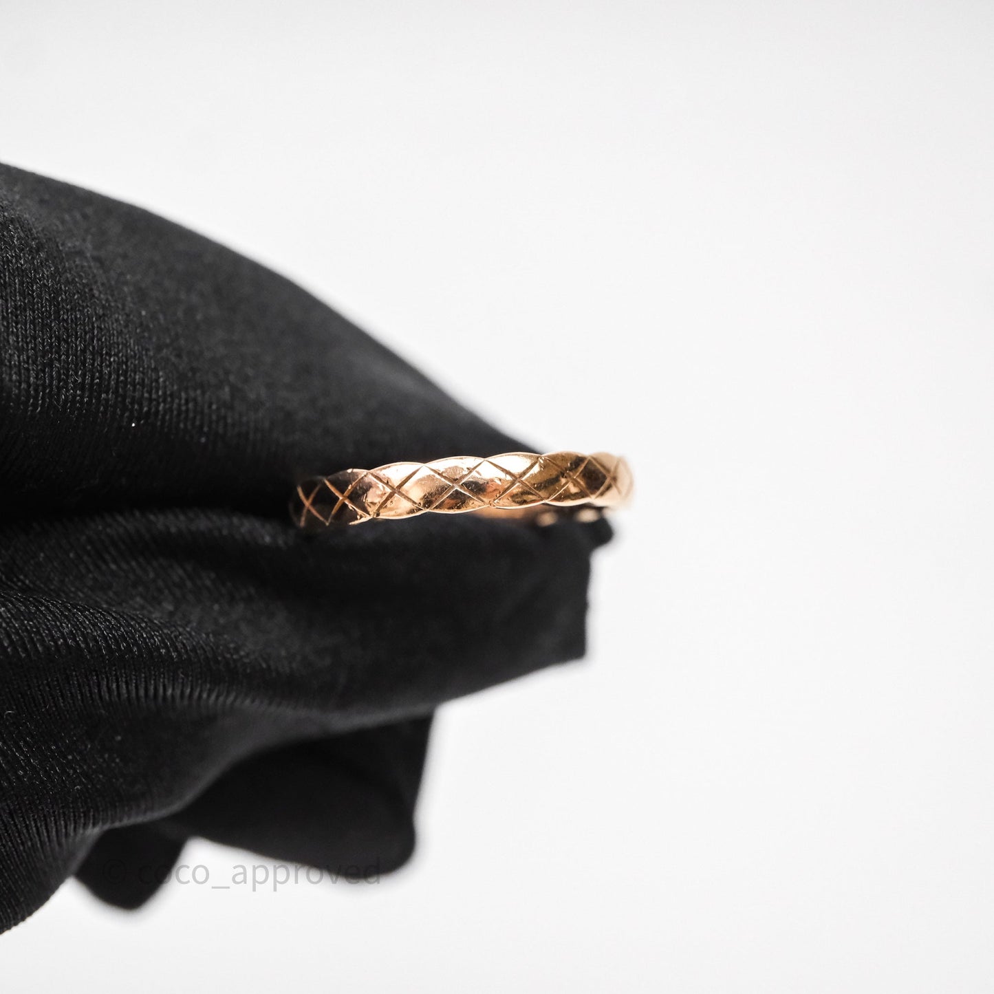 Chanel Coco Crush Ring 18K Beige Gold Size 57