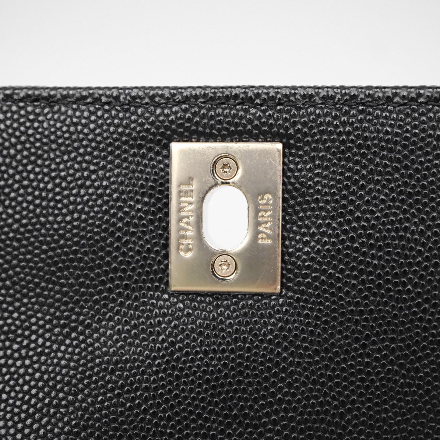 Chanel Mini Coco Handle Quilted Black Caviar Gold Hardware