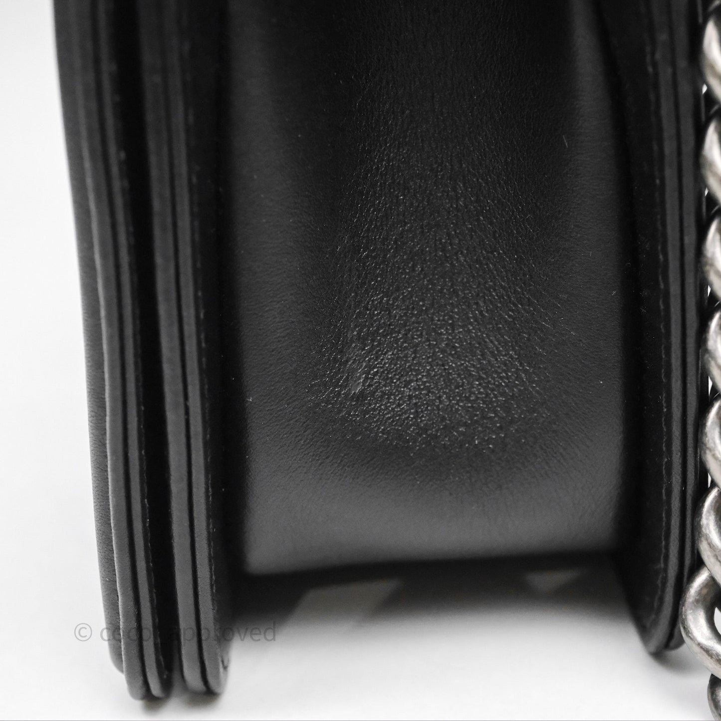 Chanel Small Boy Black Lambskin Ruthenium Hardware