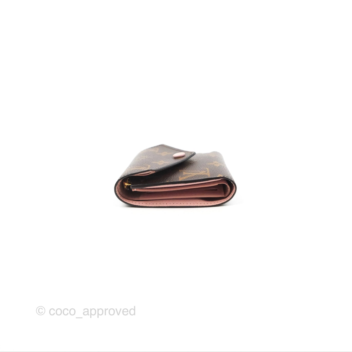 Louis Vuitton Victorine Wallet Monogram Canvas Rose Ballerine