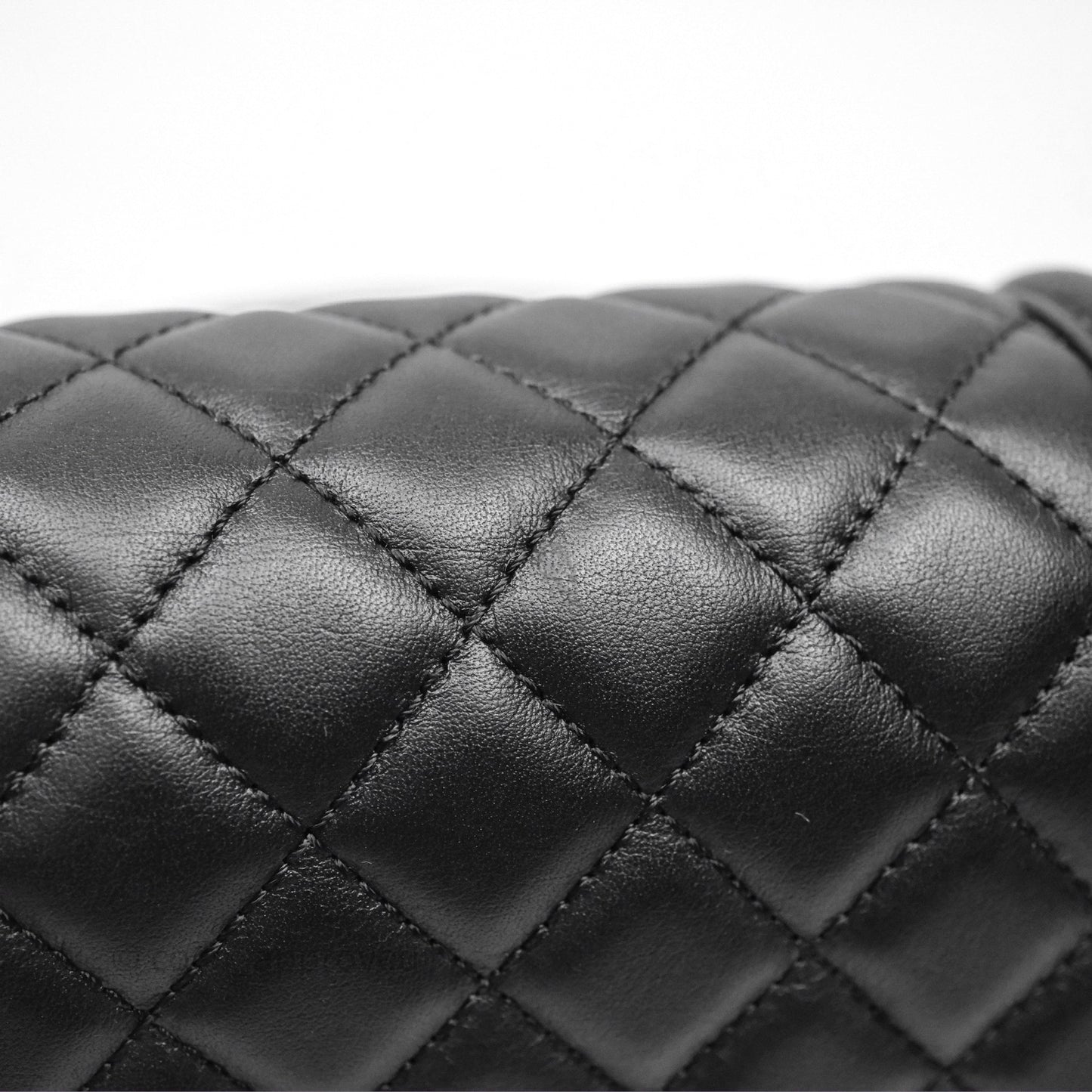 Chanel Small Boy Black Lambskin Ruthenium Hardware