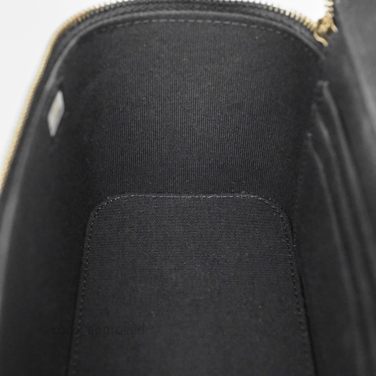 Chanel Vanity Rectangular Top Handle Black Lambskin Gold Hardware