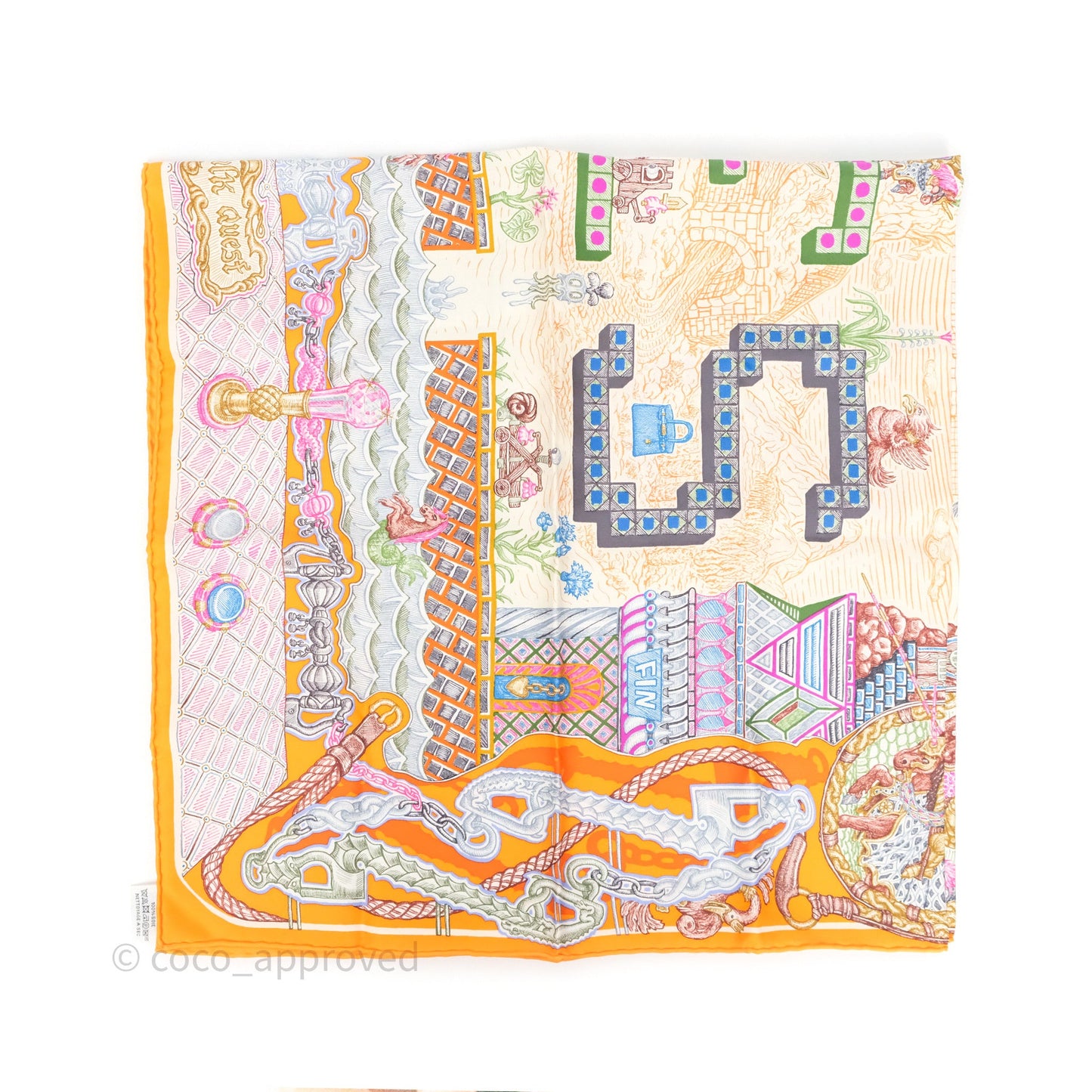 Hermès Super Silk Quest Scarf 90