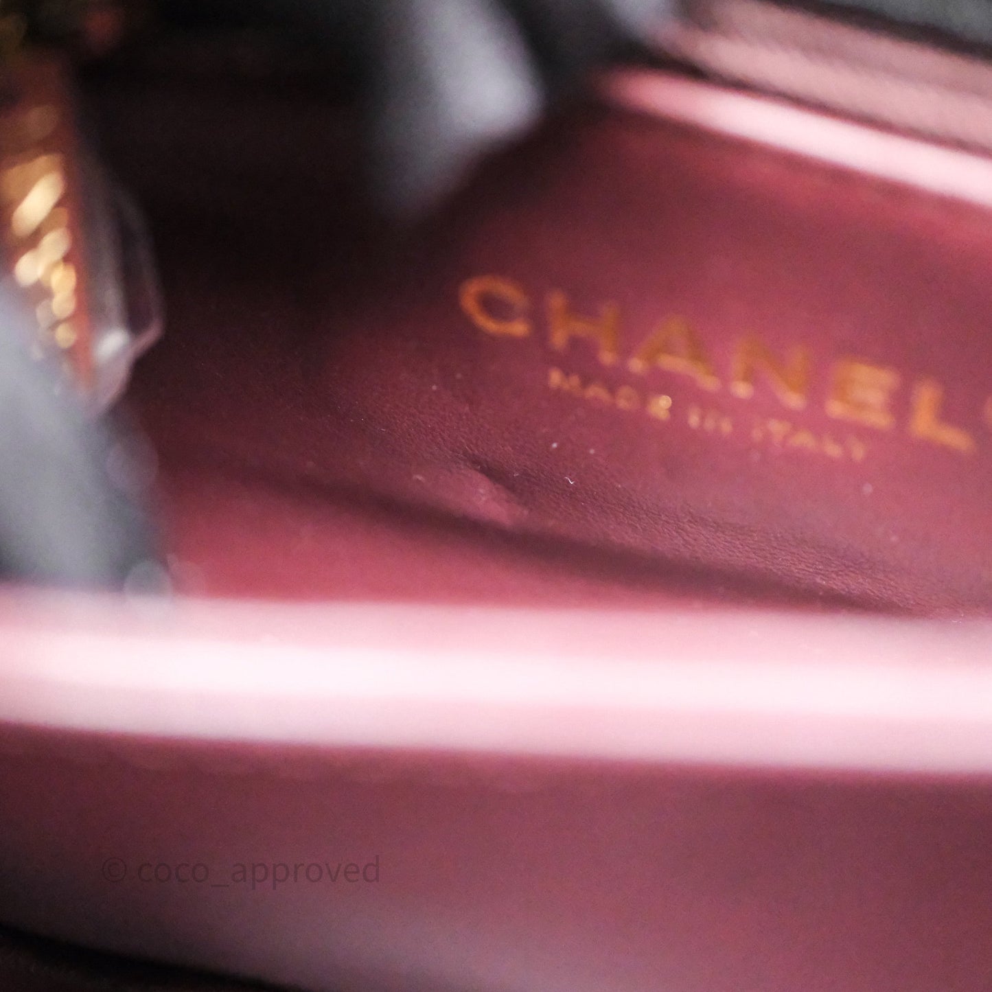 Chanel Mini Coco Handle Quilted Black Caviar Gold Hardware