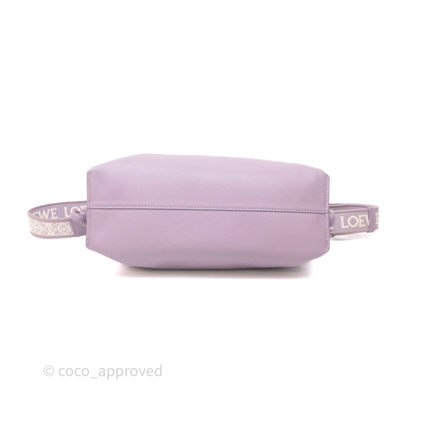 Loewe Medium Flamenco Clutch Bag Purple Calfskin