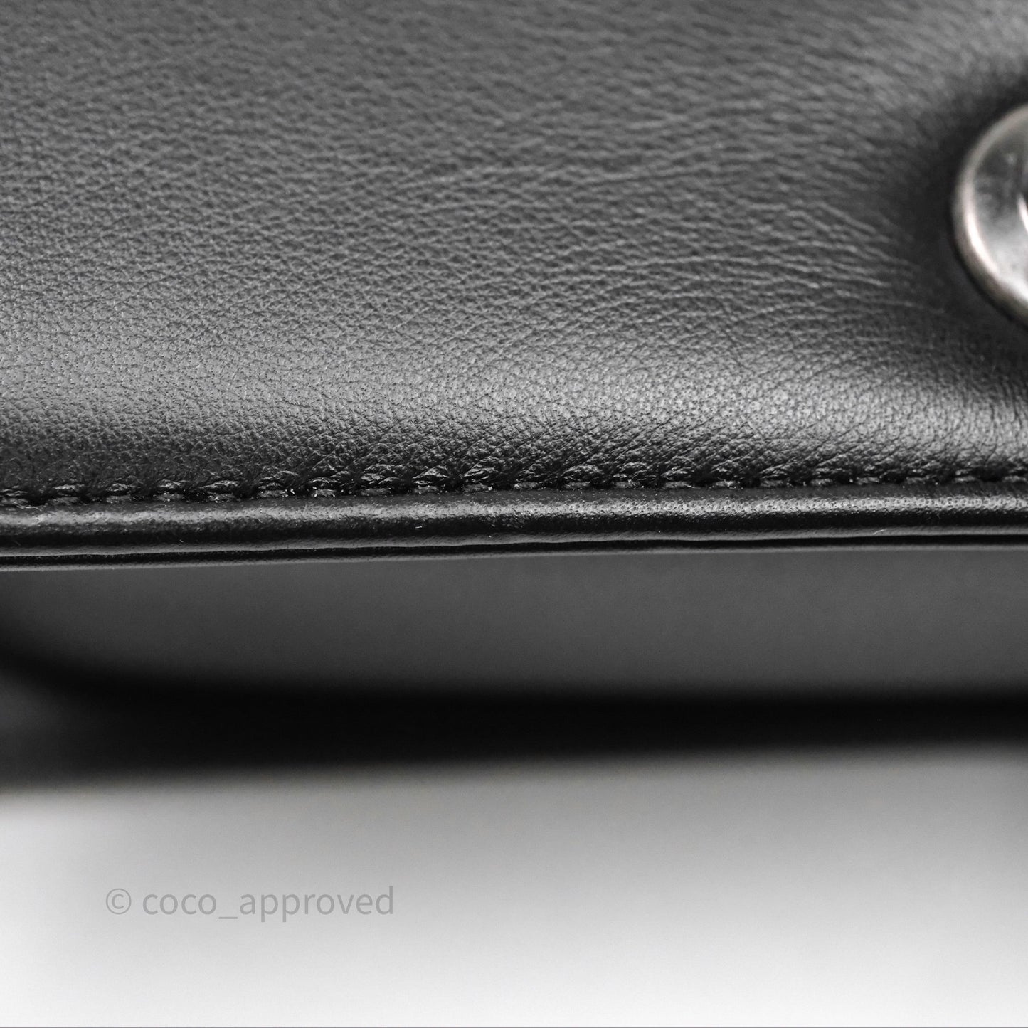 Chanel Small Boy Black Lambskin Ruthenium Hardware