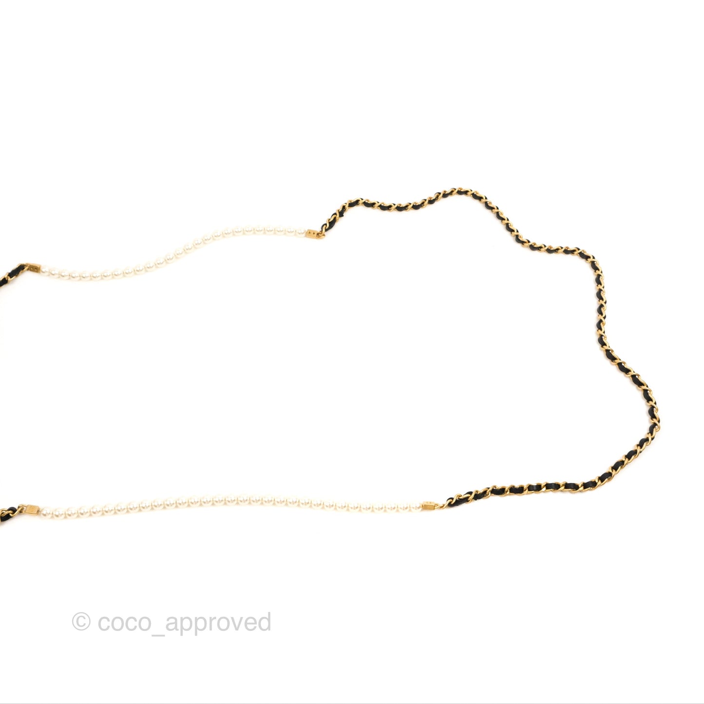 Chanel Small Pearl Flap Bag Black Calfskin Aged Gold Hardware