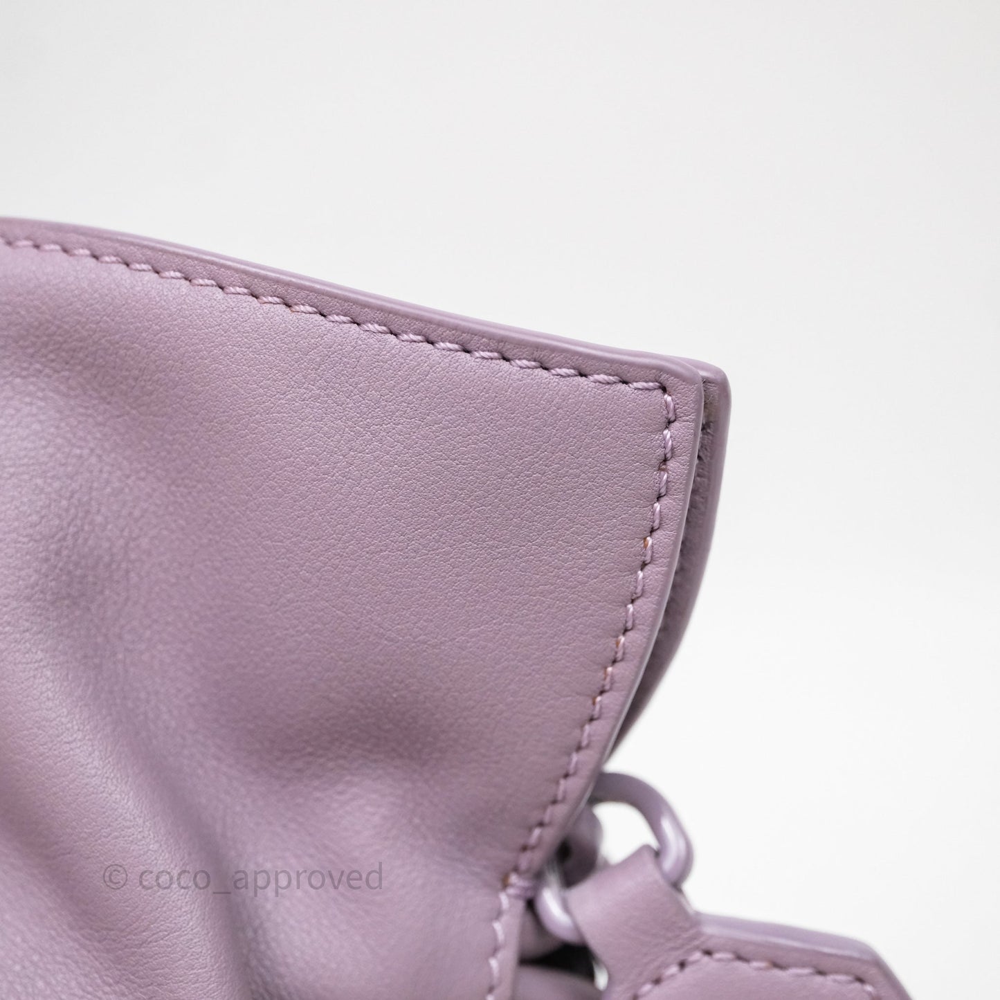 Loewe Medium Flamenco Clutch Bag Purple Calfskin