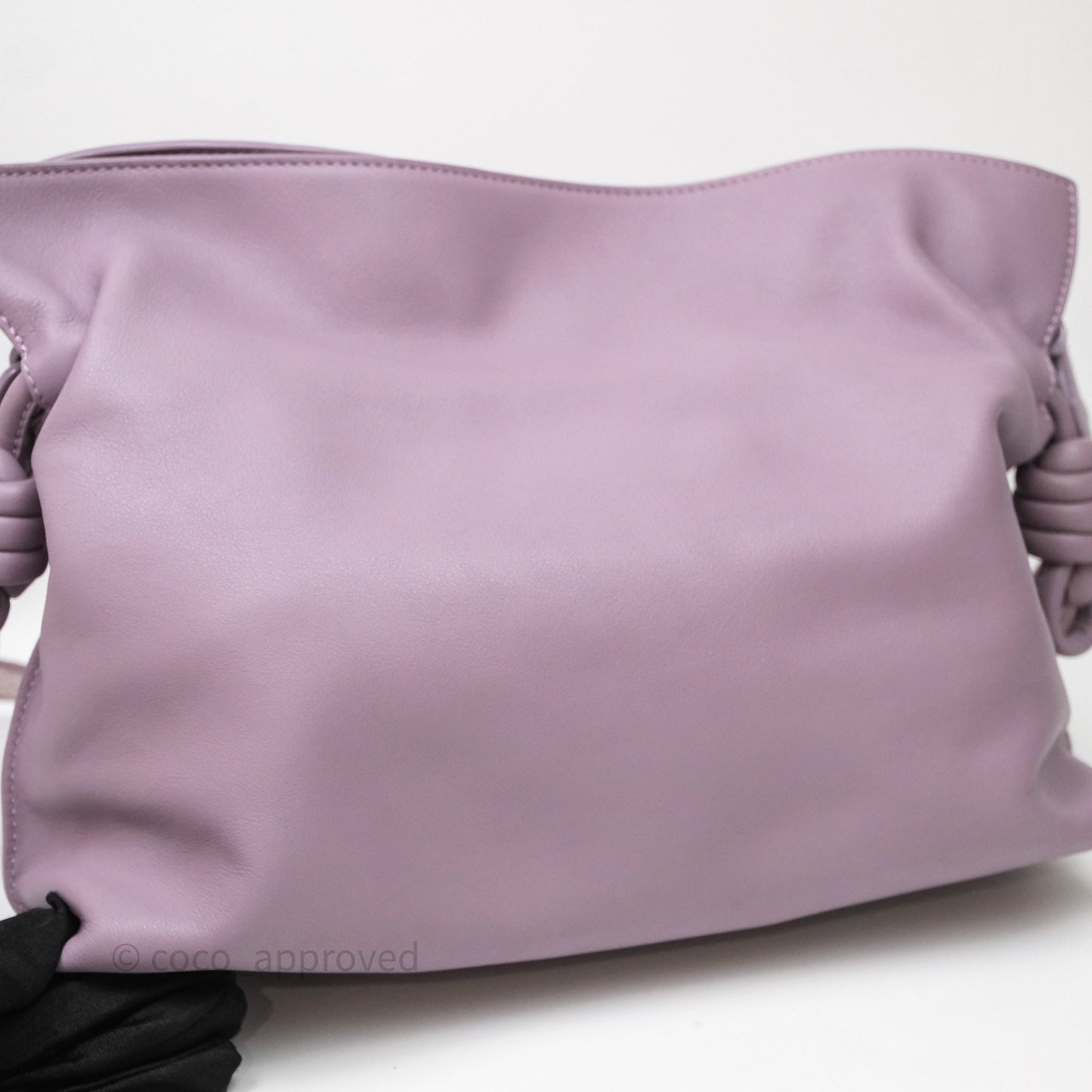 Loewe Medium Flamenco Clutch Bag Purple Calfskin