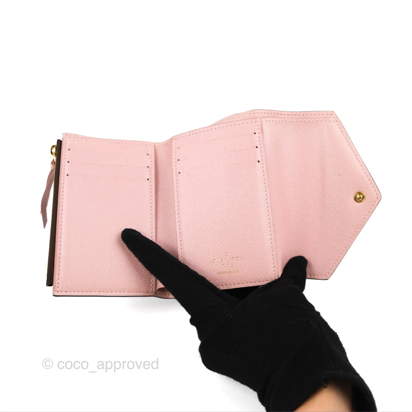Louis Vuitton Victorine Wallet Monogram Canvas Rose Ballerine