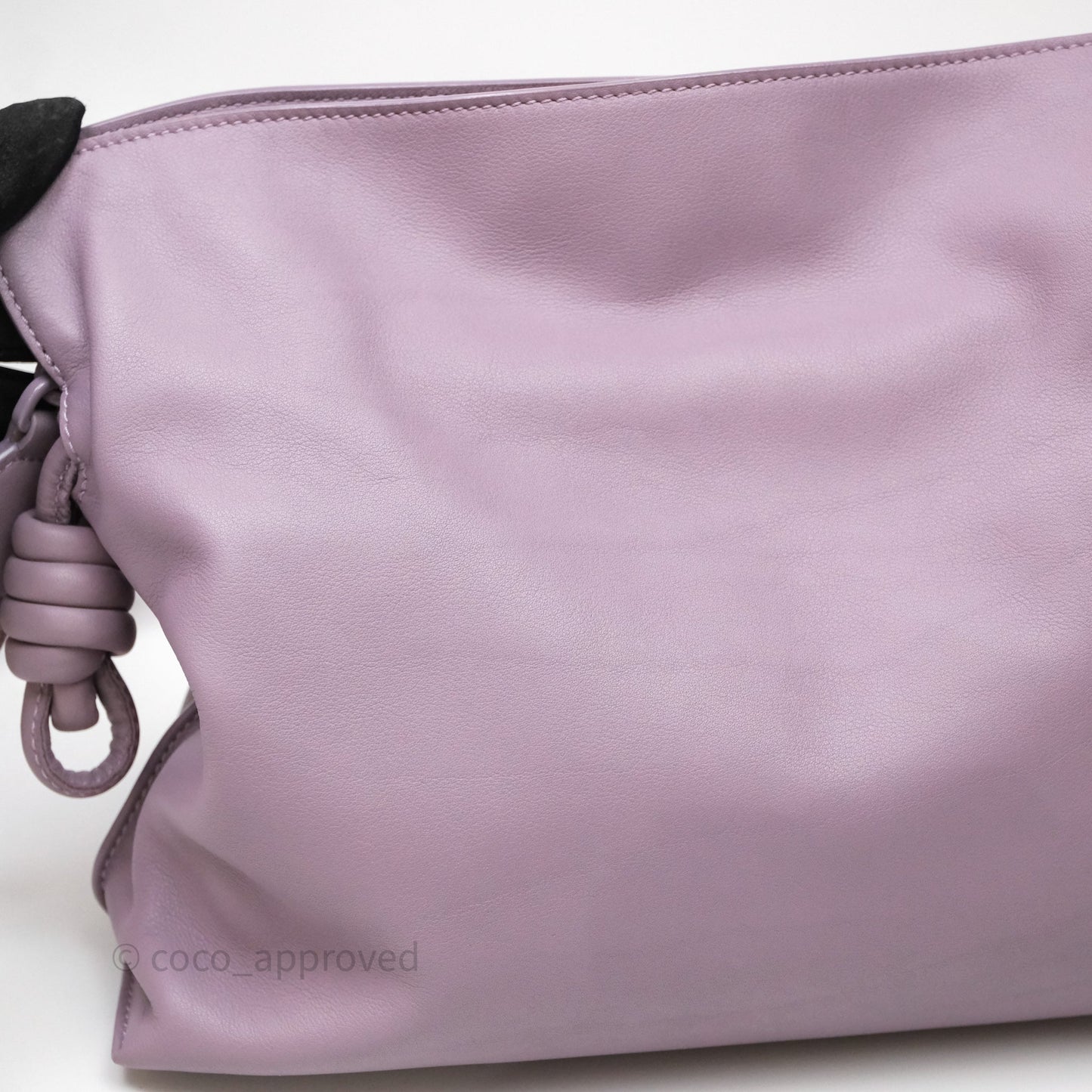 Loewe Medium Flamenco Clutch Bag Purple Calfskin