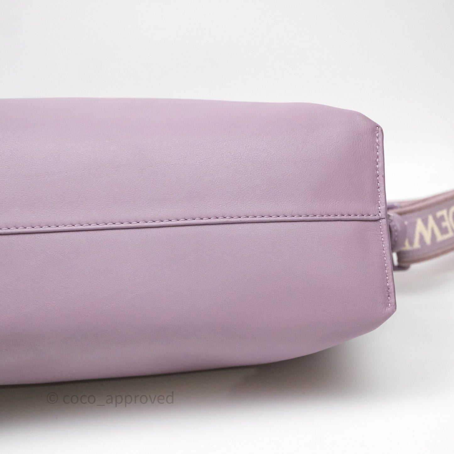 Loewe Medium Flamenco Clutch Bag Purple Calfskin