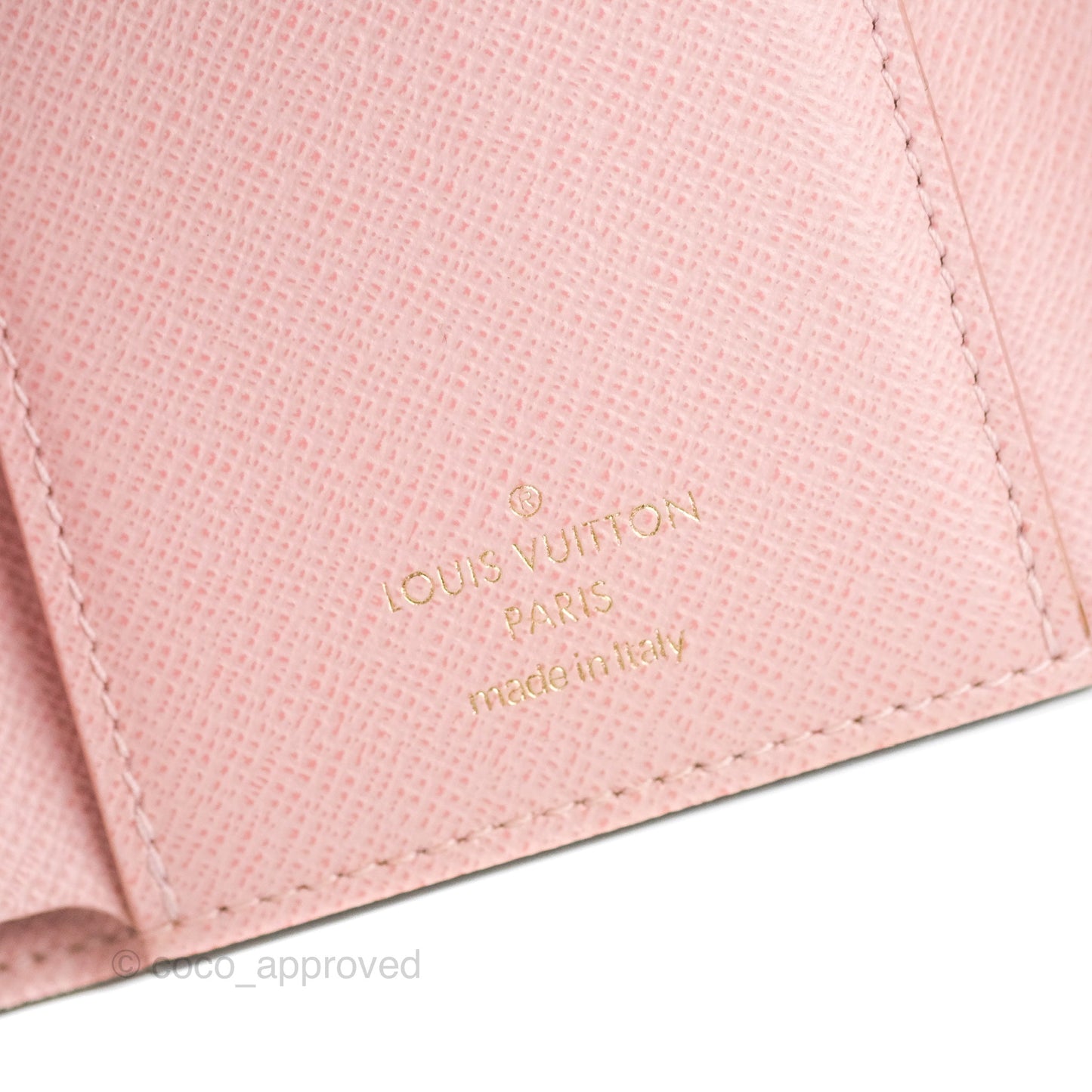 Louis Vuitton Victorine Wallet Monogram Canvas Rose Ballerine
