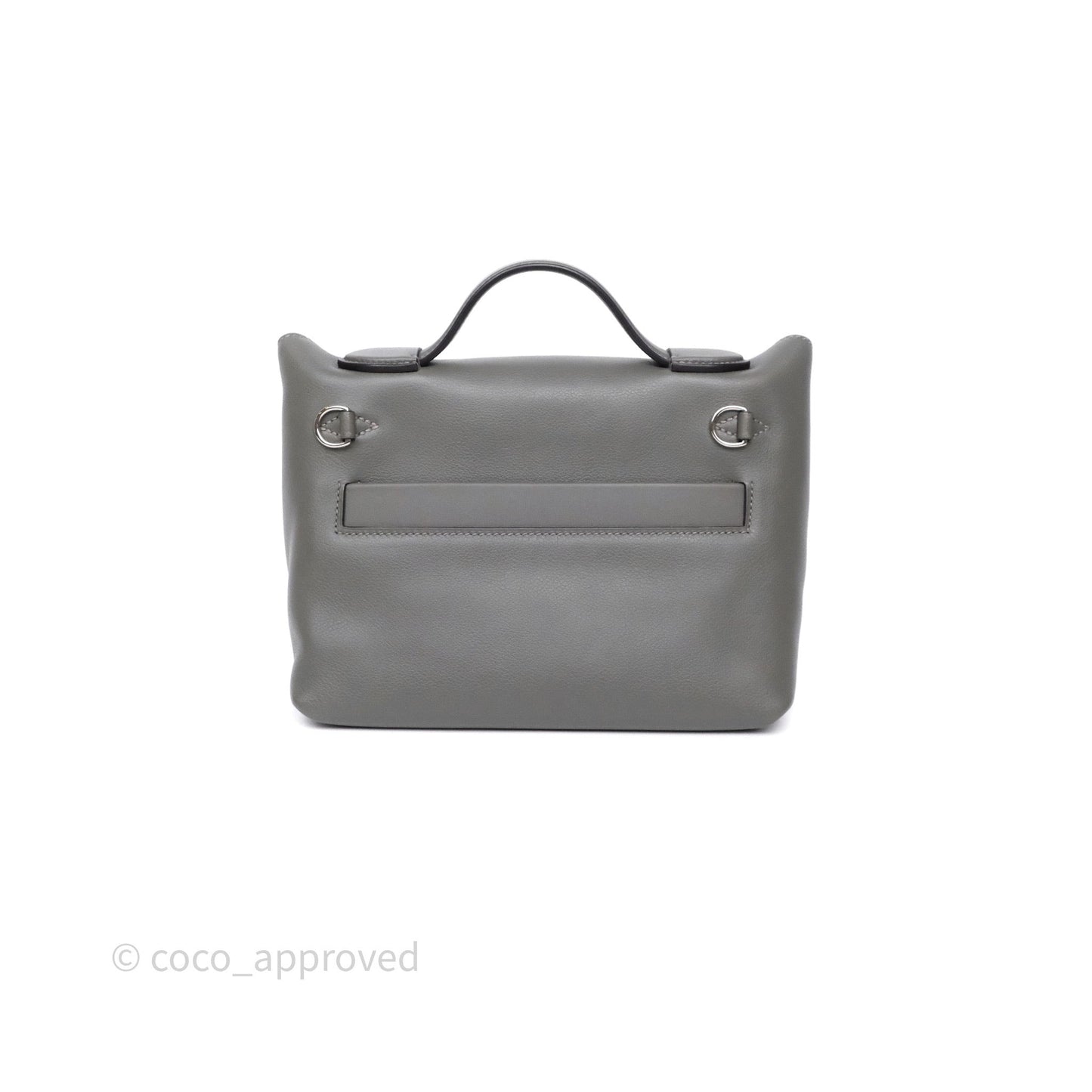 Hermès 24/24 21 Mini Gris Meyer 0L Evercolor Palladium Hardware