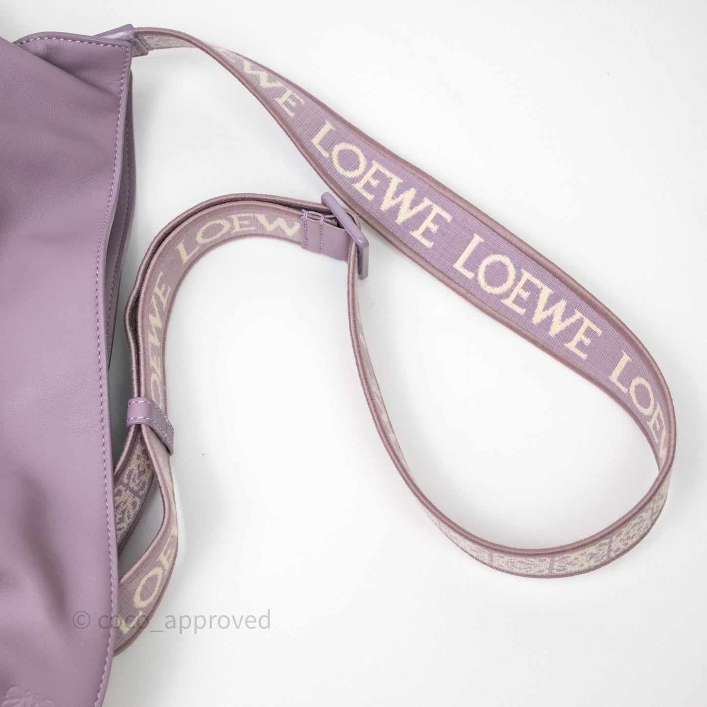 Loewe Medium Flamenco Clutch Bag Purple Calfskin