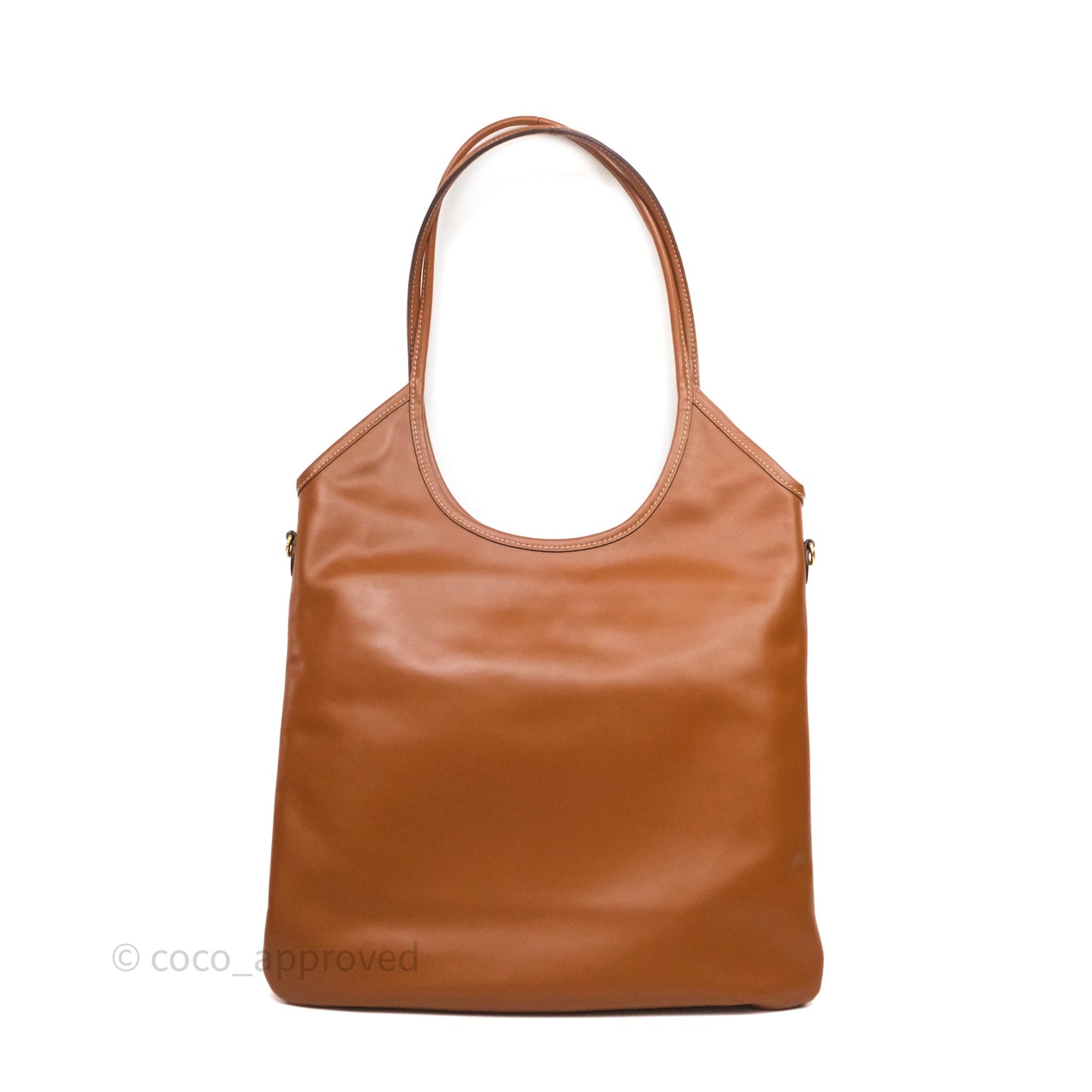 Miu Miu Ivy Leather Bag Brown